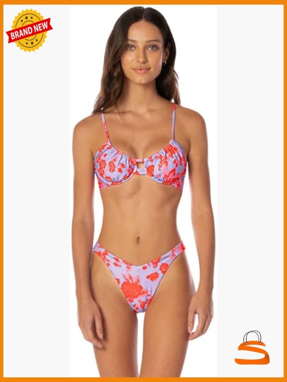 Reversible Bikini Bottom Small Polyester Blend Hand Wash Only